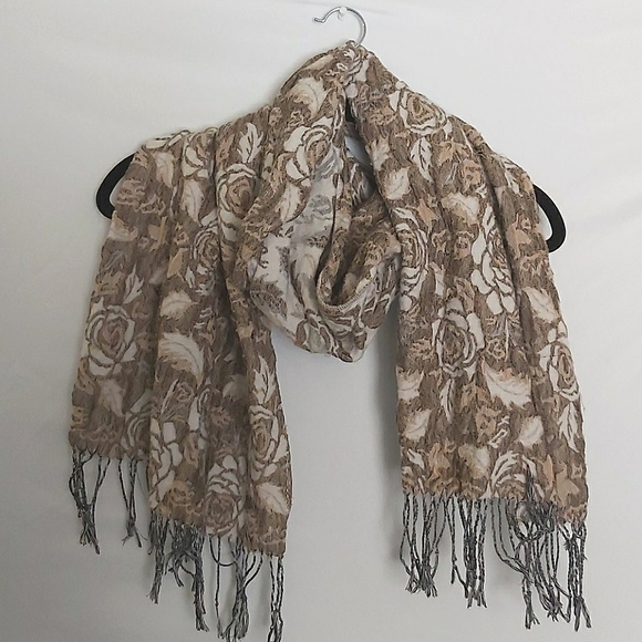 Floral Fashion Scarf - Picture 2 of 4